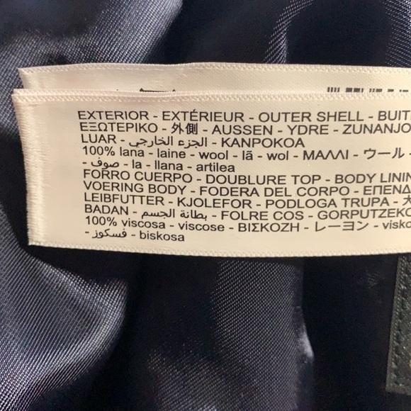 NWT Massimo Dutti Viscose Dark Blue Jacket Size 40 - Picture 11 of 13